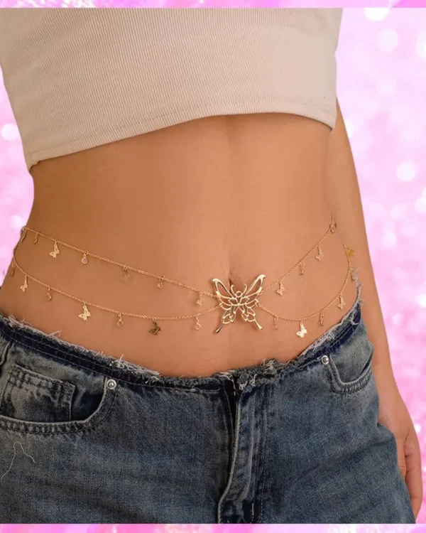 Butterfly Charm Belly Chain
