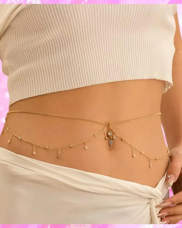 Crystal Belly Chain Belly Ring