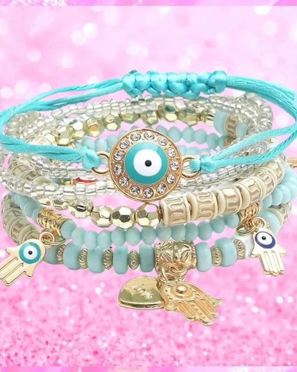 Charm Beads Rope Chain Bracelets