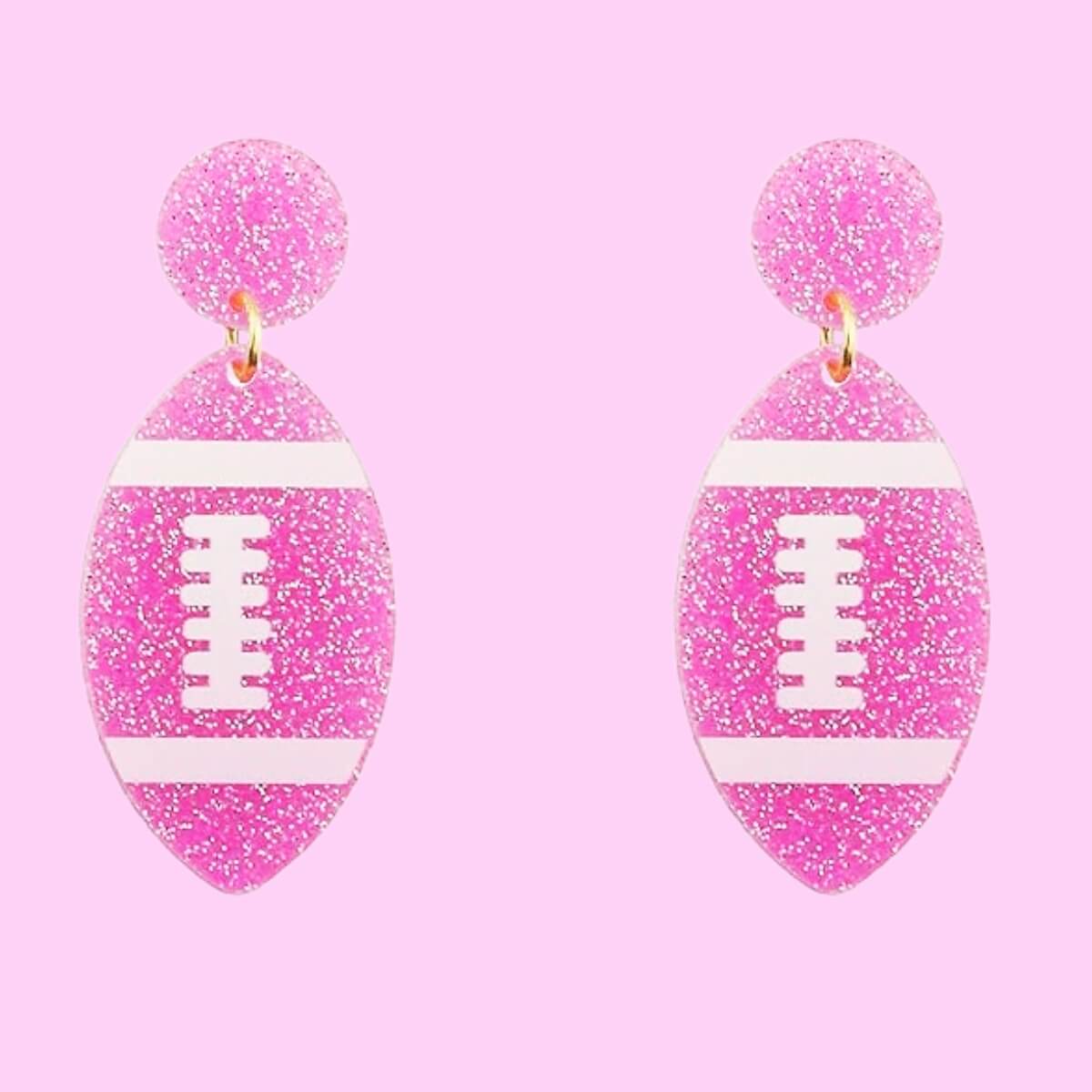 Football Dangle Earrings
