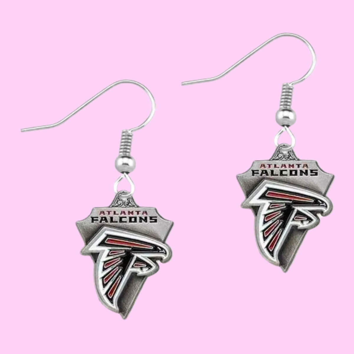 Football Team Logo Earrings Atlanta Falcons
