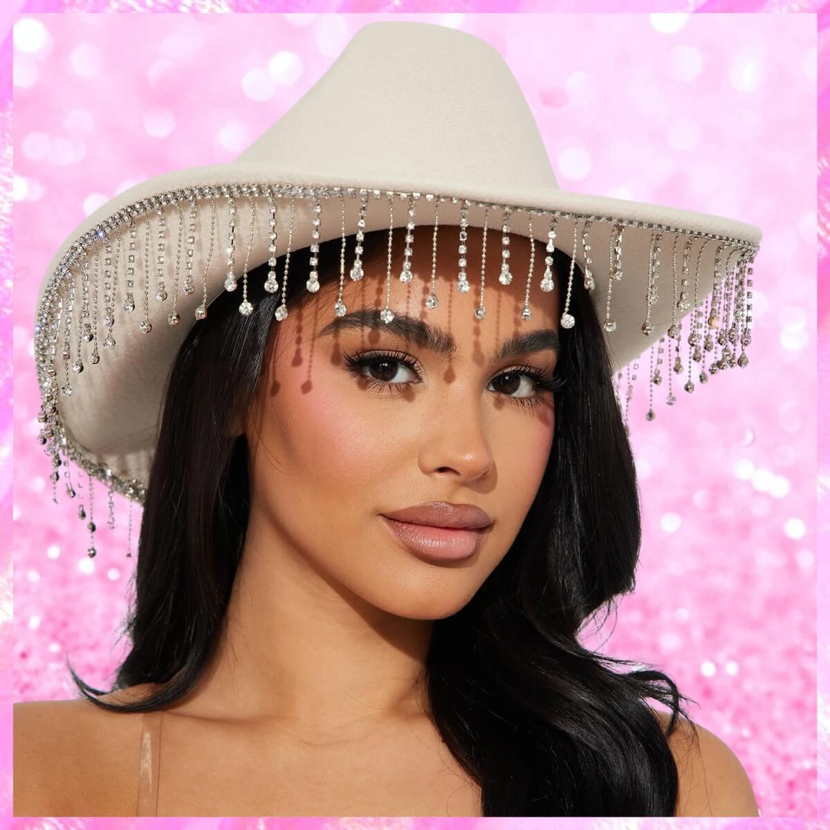 Fringe Rhinestone Cowboy Hat