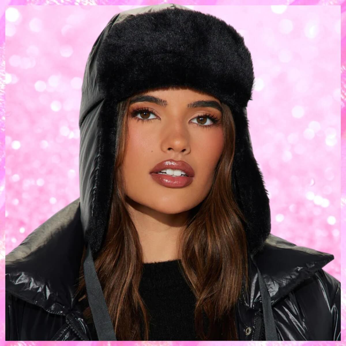 Genuine Leather Fur Bomber Hat