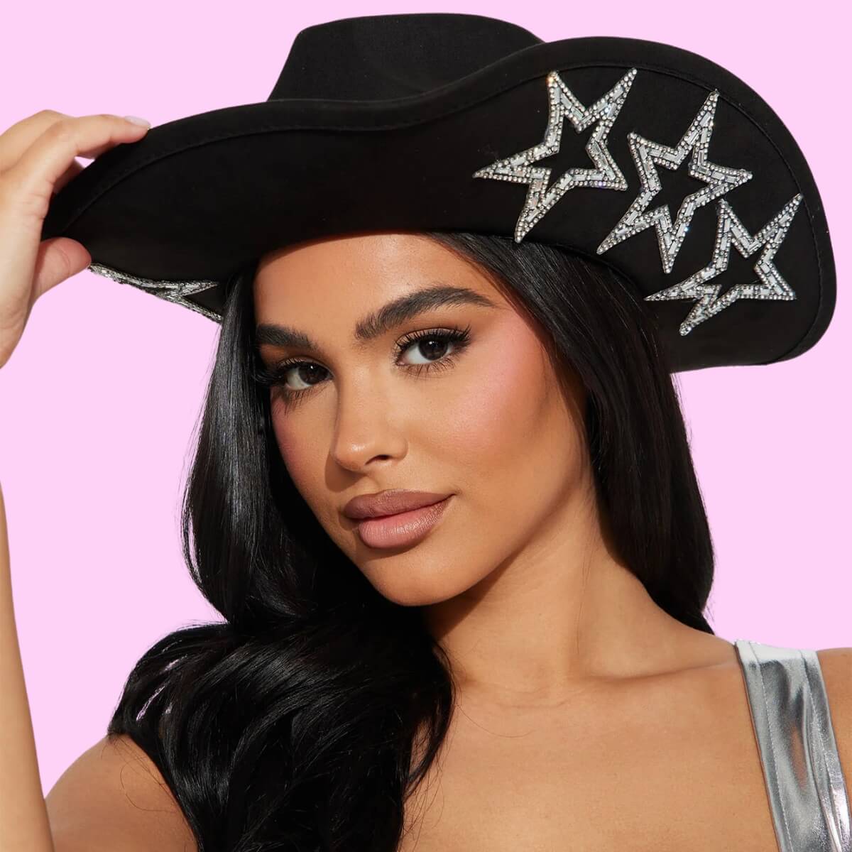 Star Cowboy Hat In Black