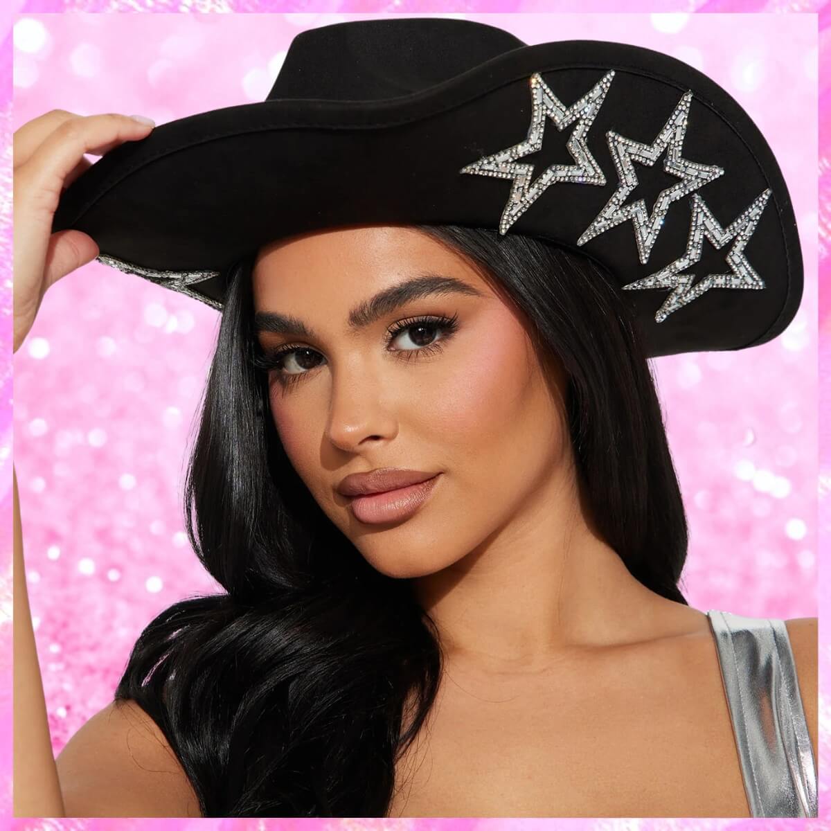 Star Cowboy Hat In Black