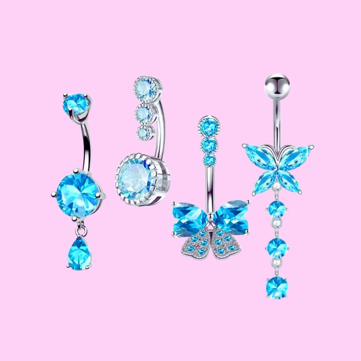 Surgical Stainless Steel Navel Belly Rings