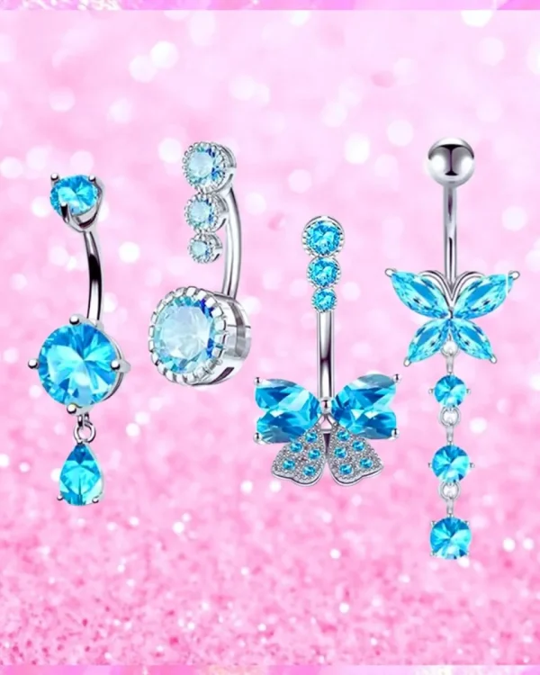 Surgical Stainless Steel Navel Belly Rings