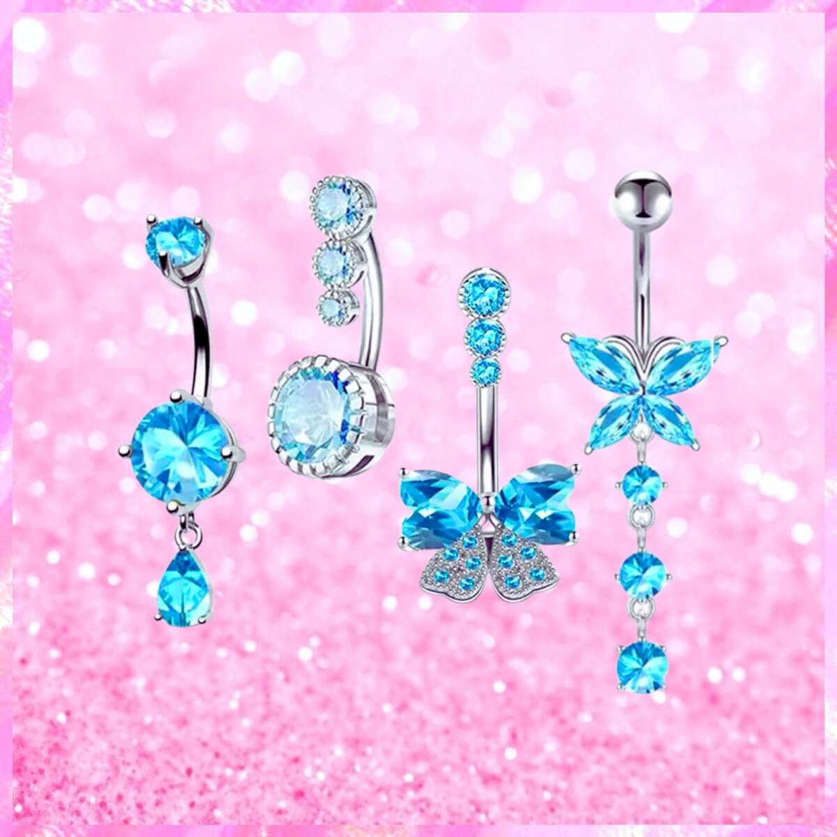 Surgical Stainless Steel Navel Belly Rings