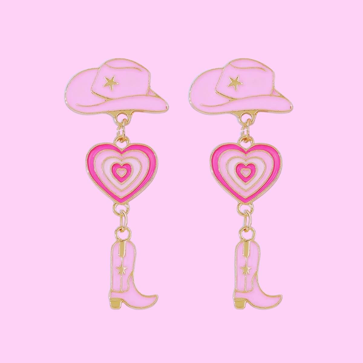 Cowboy Boots & Hat Earrings