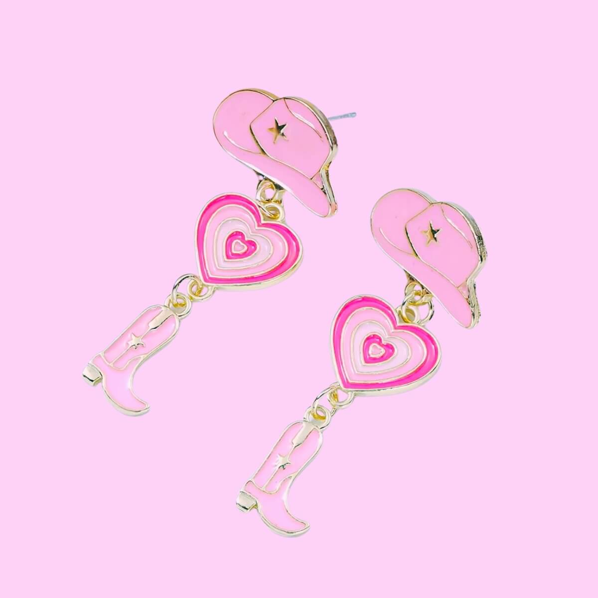 Cowboy Boots & Hat Earrings