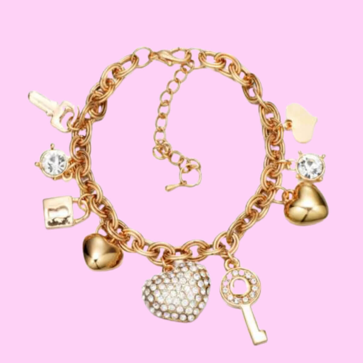 Heart Charm Bracelet