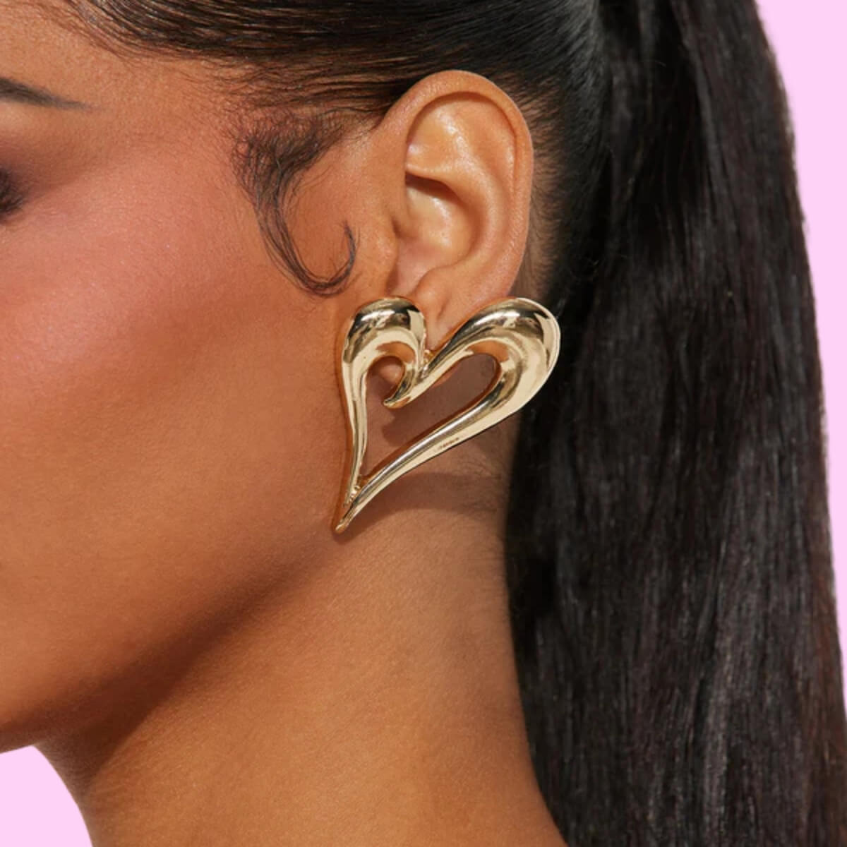 Heart Stud Earrings