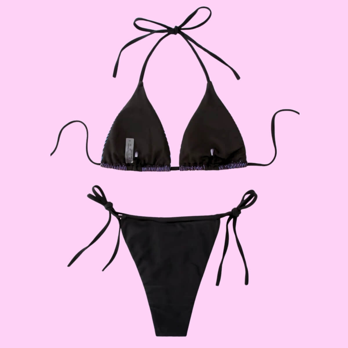 Metallic Halter Bikini