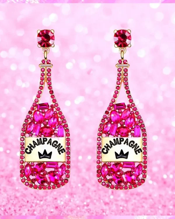Pink Champaign Earrings