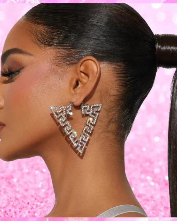Triangle Hoop Earrings