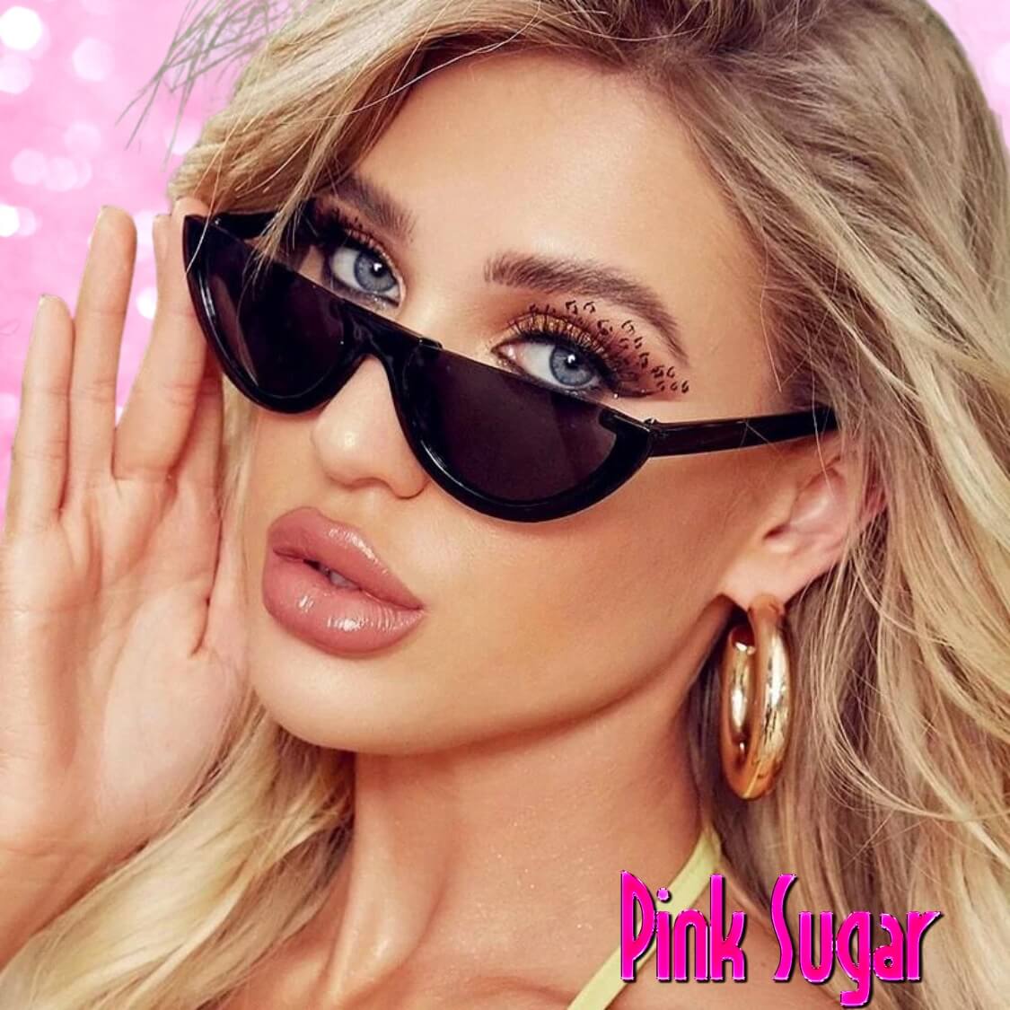 Black Half Frame Sunglasses