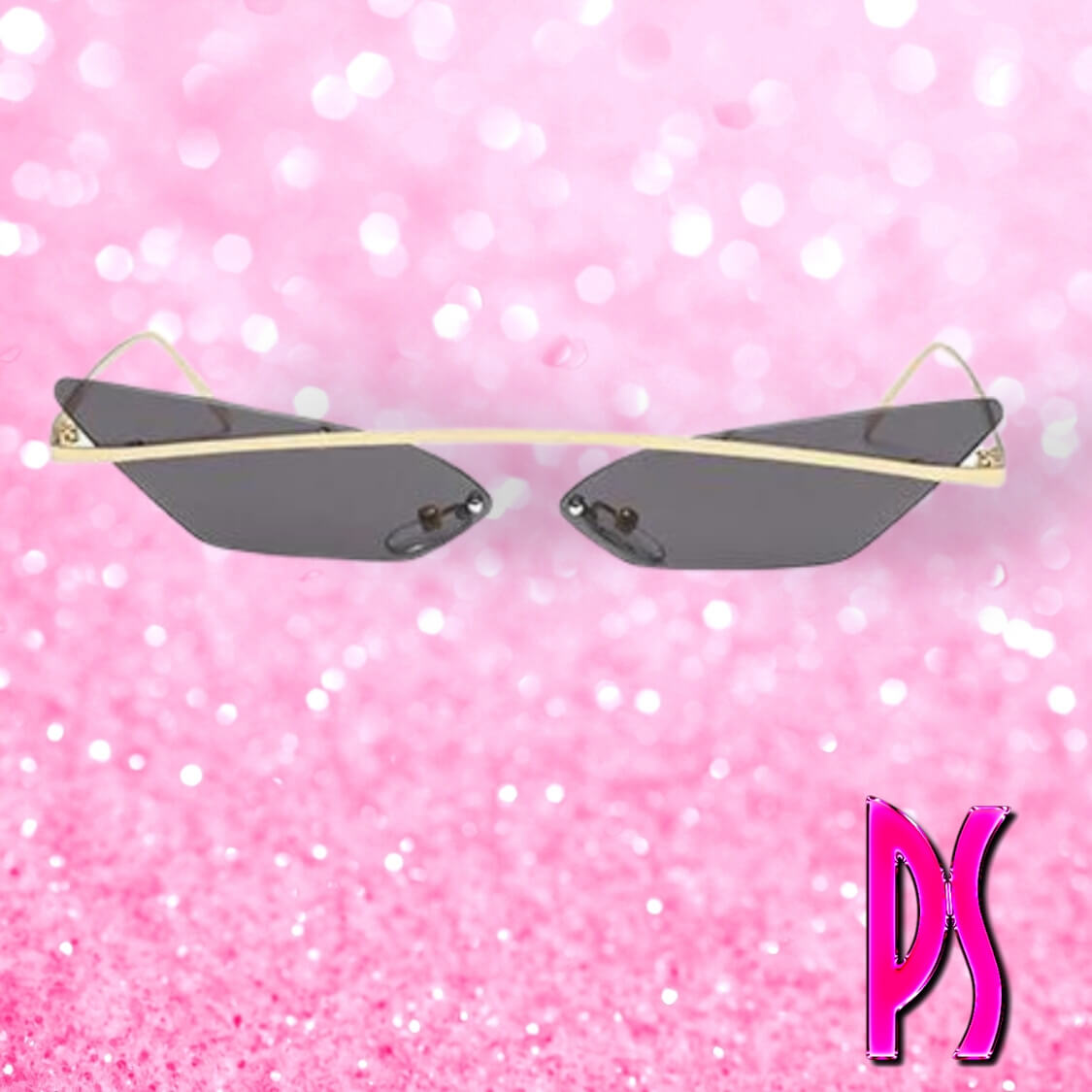 Black Lense Brow Bar Cat Eye Sunglasses