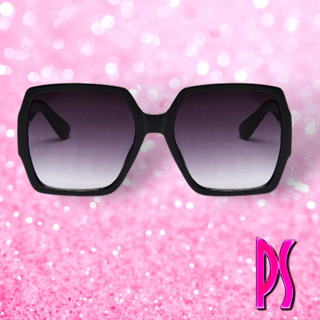 Black Oversized Square Shades