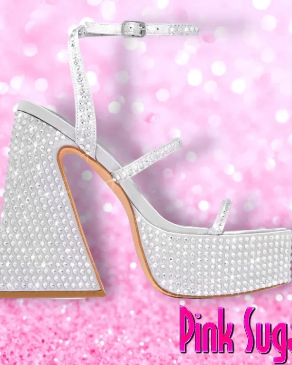 00 Block Heel Diamond Heels
