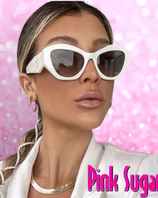 00 Geometric Frame Sunglasses