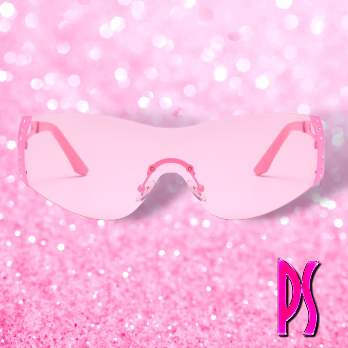 PINK RIMLESS FASHION SUNGLASSES