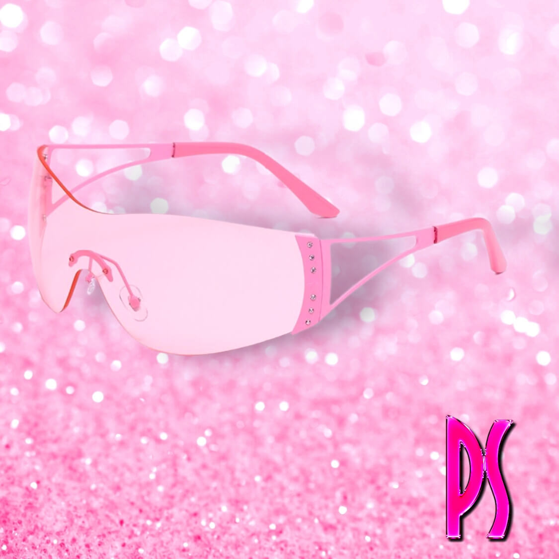 PINK RIMLESS FASHION SUNGLASSES