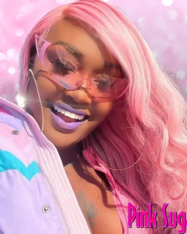 00 PINK RIMLESS FASHION SUNGLASSES