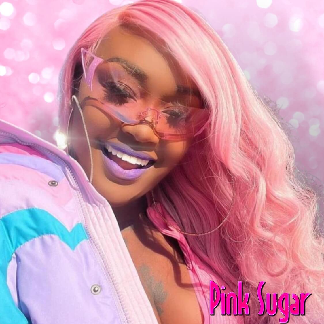 PINK RIMLESS FASHION SUNGLASSES