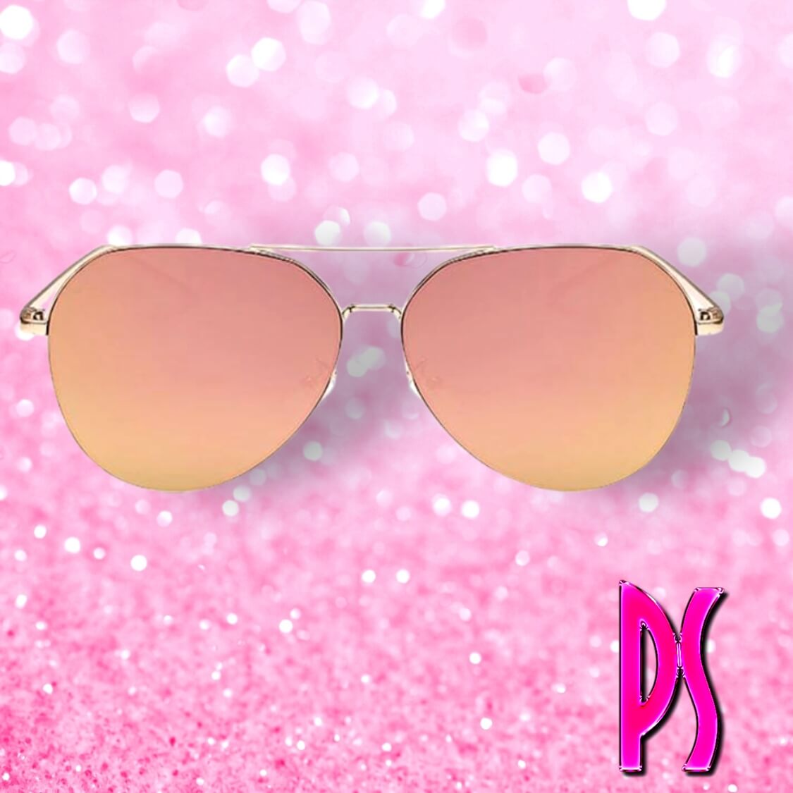 Pink Aviator Sunglasses