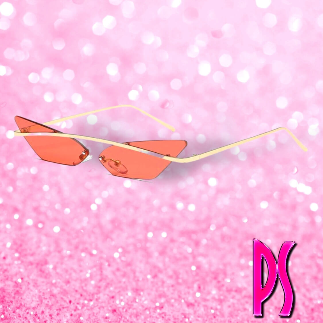 Red Lense Brow Bar Cat Eye Sunglasses