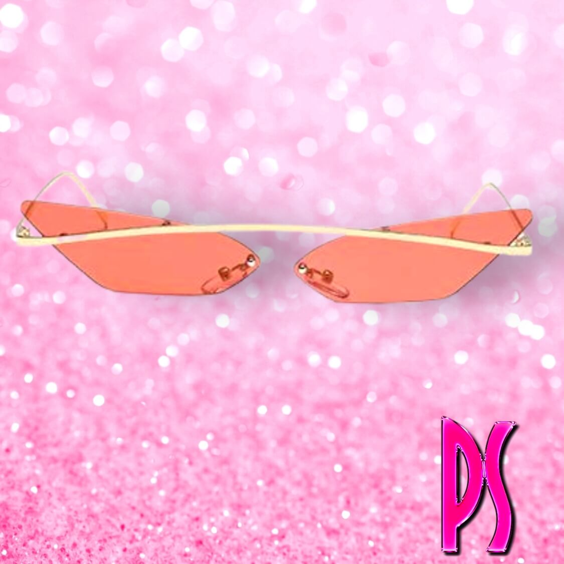 Red Lense Brow Bar Cat Eye Sunglasses