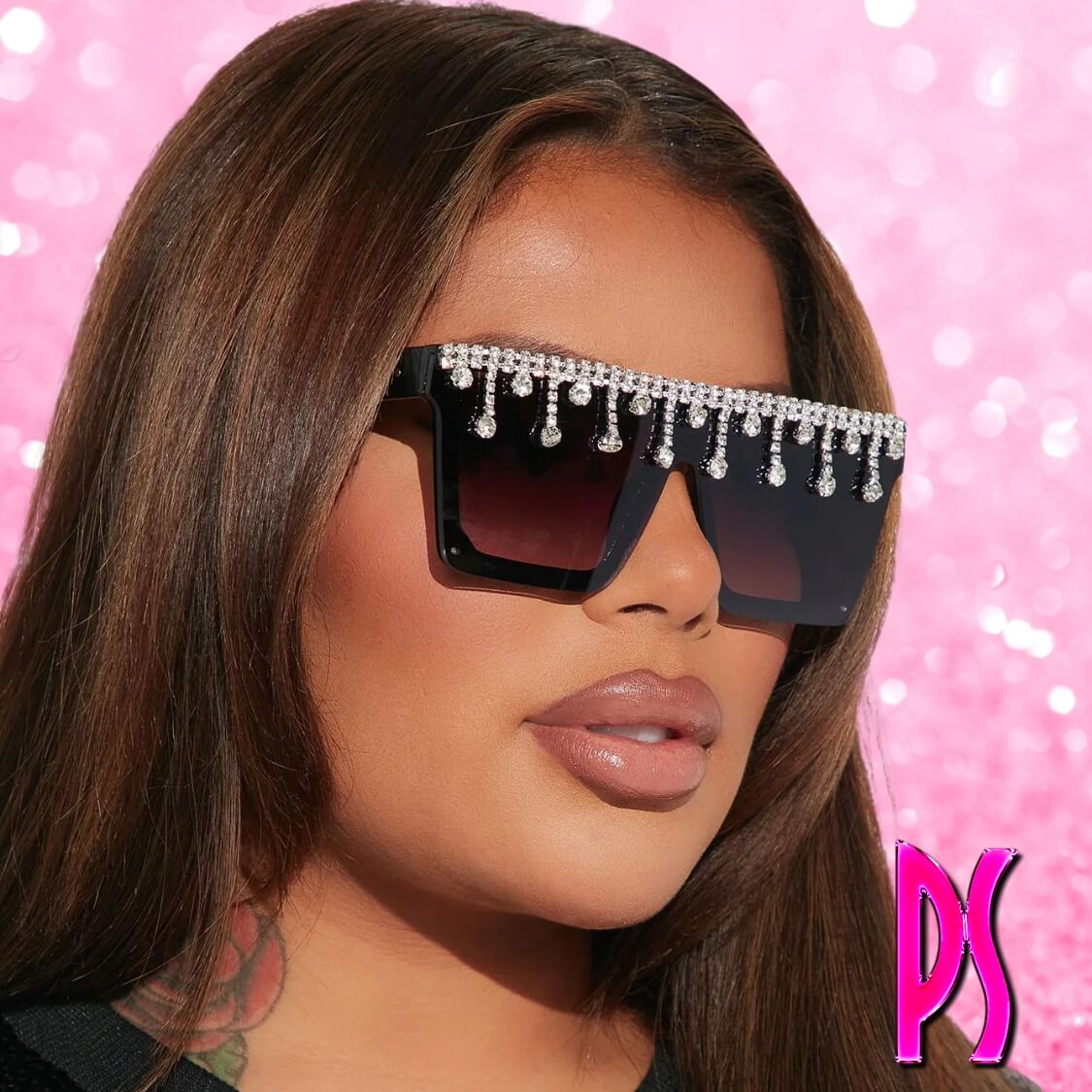 Rhinestone Drip Sunglasses