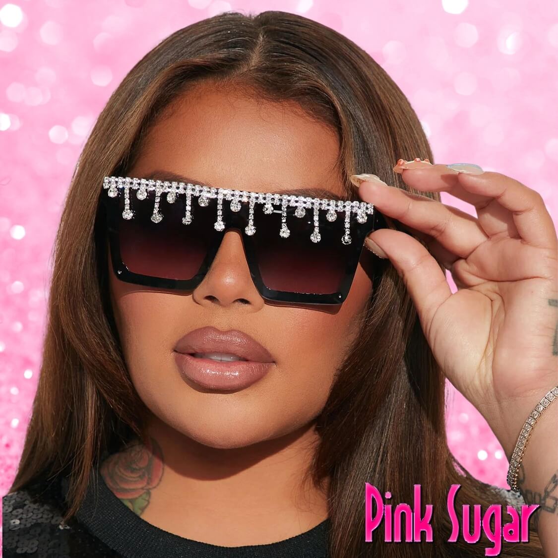 Rhinestone Drip Sunglasses