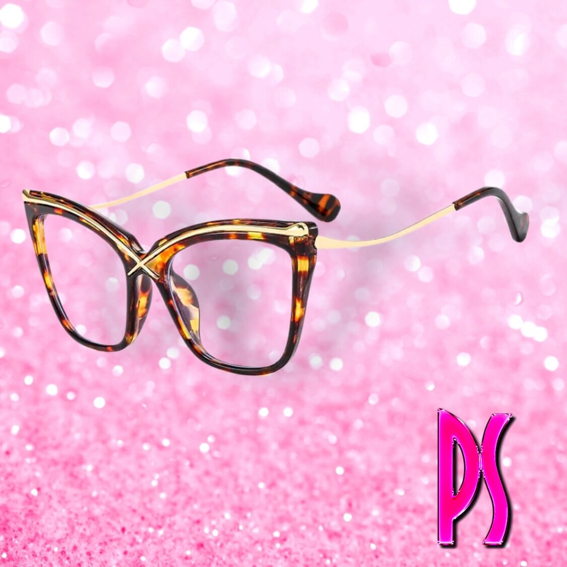 Tortoise Anti-blue Light Glare Clear Glasses