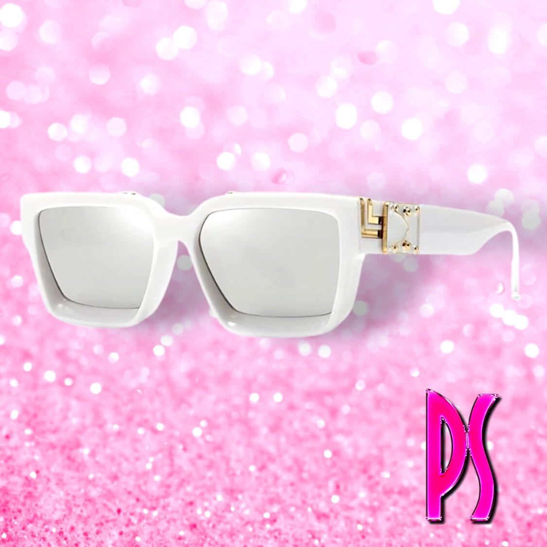White Square Sunglasses