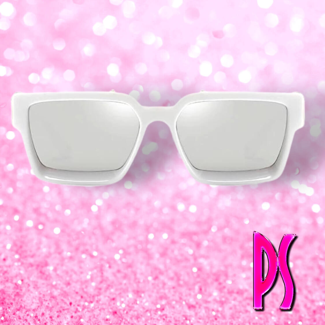 White Square Sunglasses