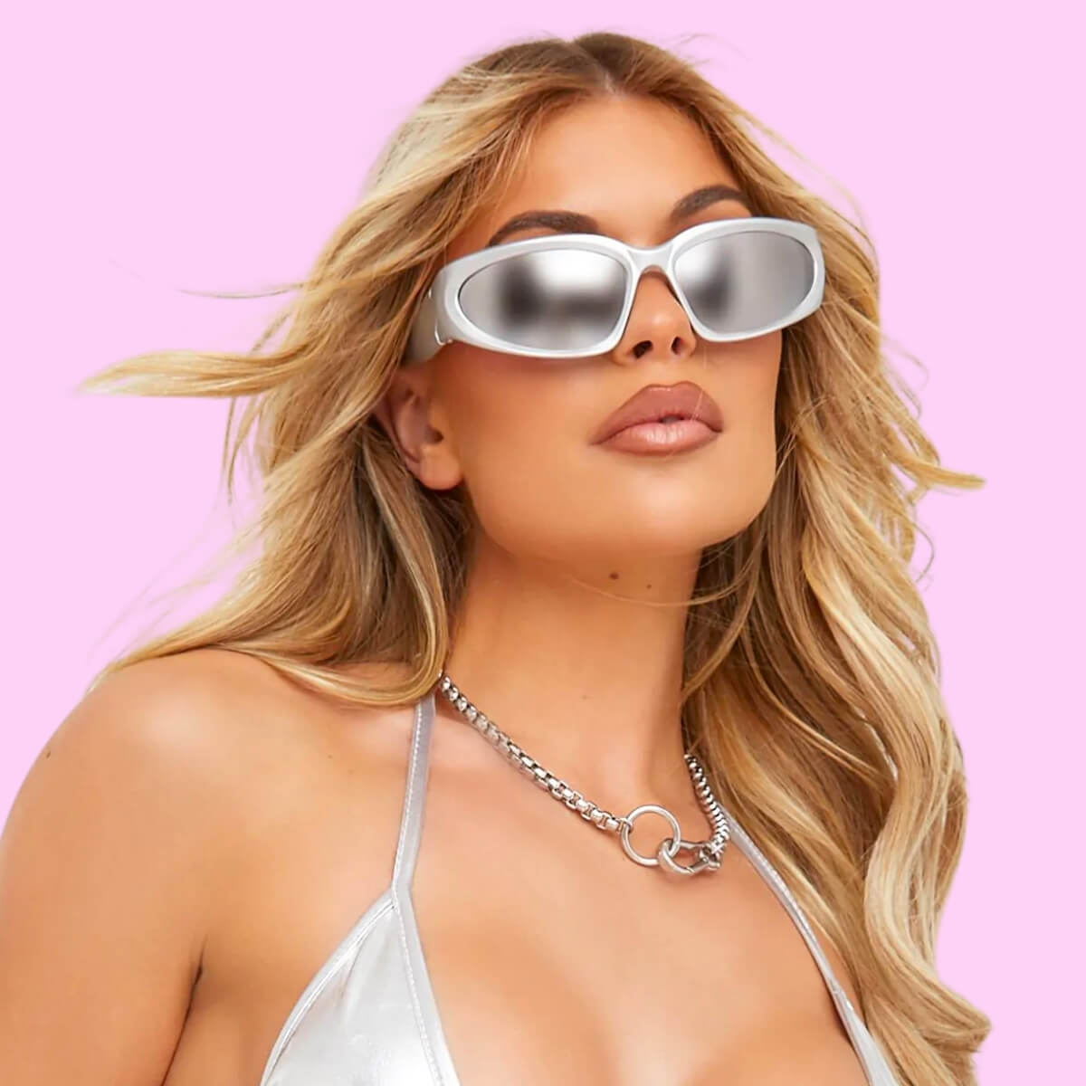 Reflective UV Sporty Sunglasses
