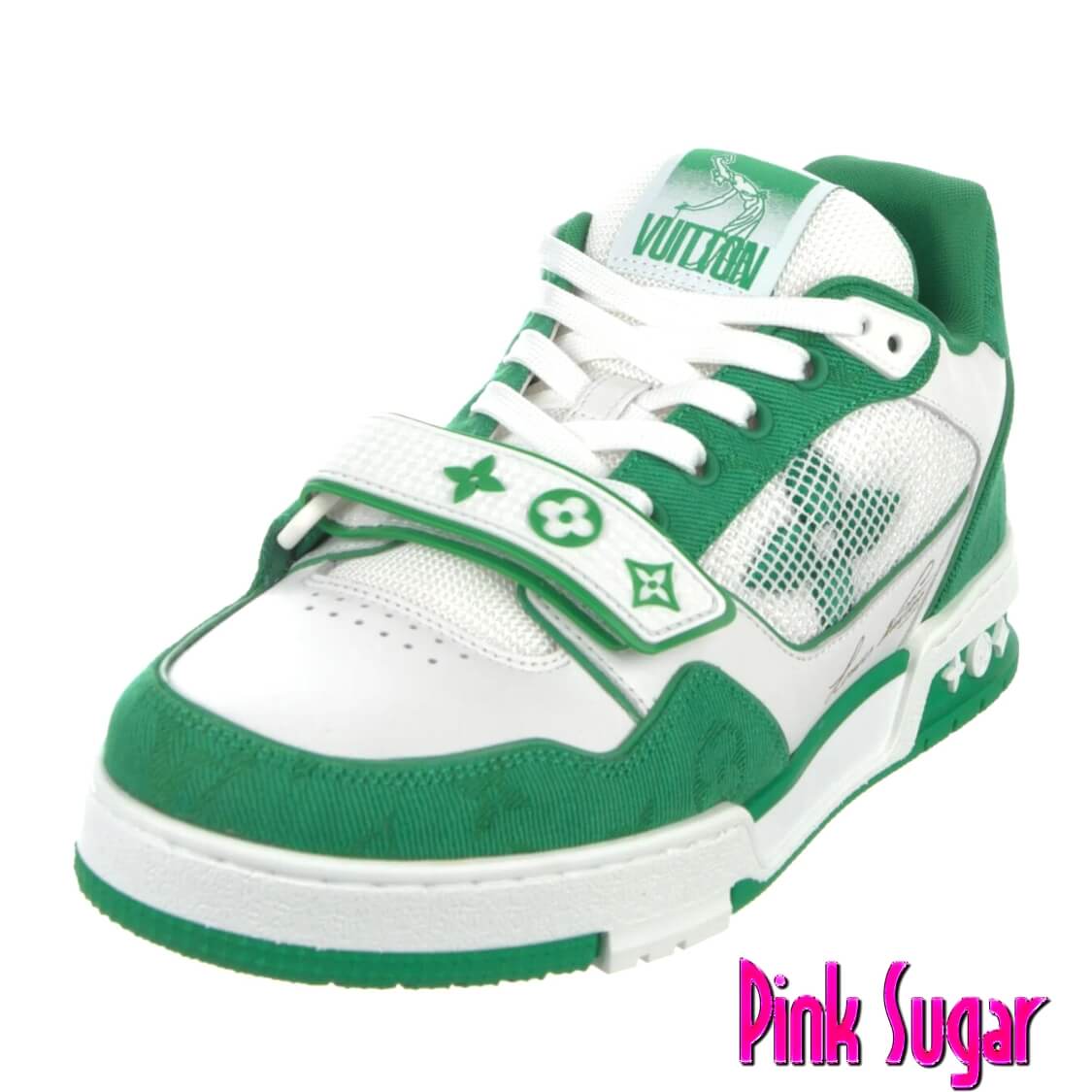 Louis Vuitton Logo Trainer Sneaker Green