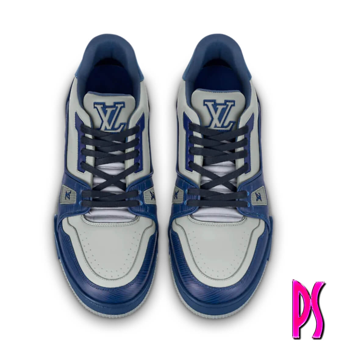 Louis Vuitton Trainer Sneaker Blue Grey