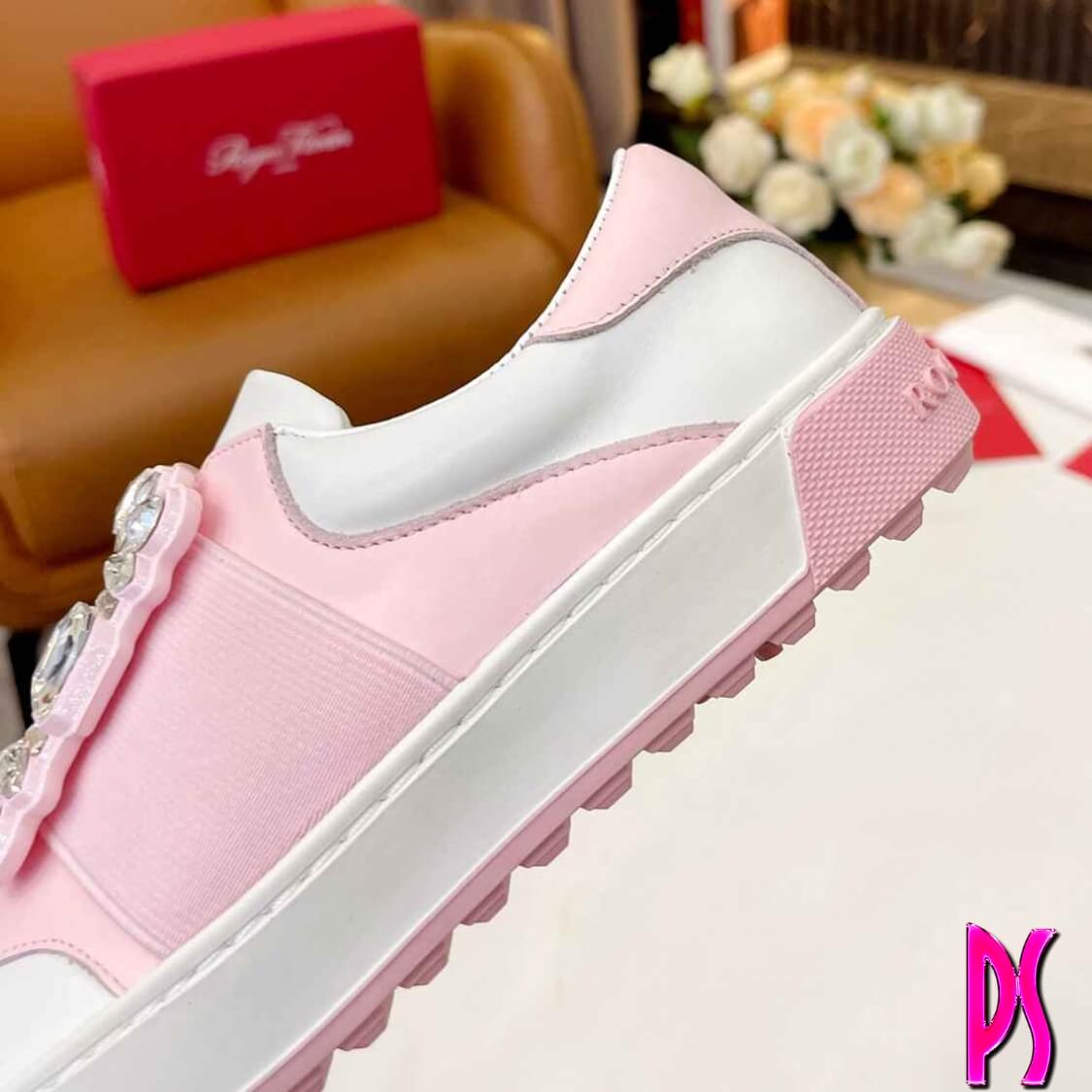 Roger Vivier Embellished Slip-On Sneakers
