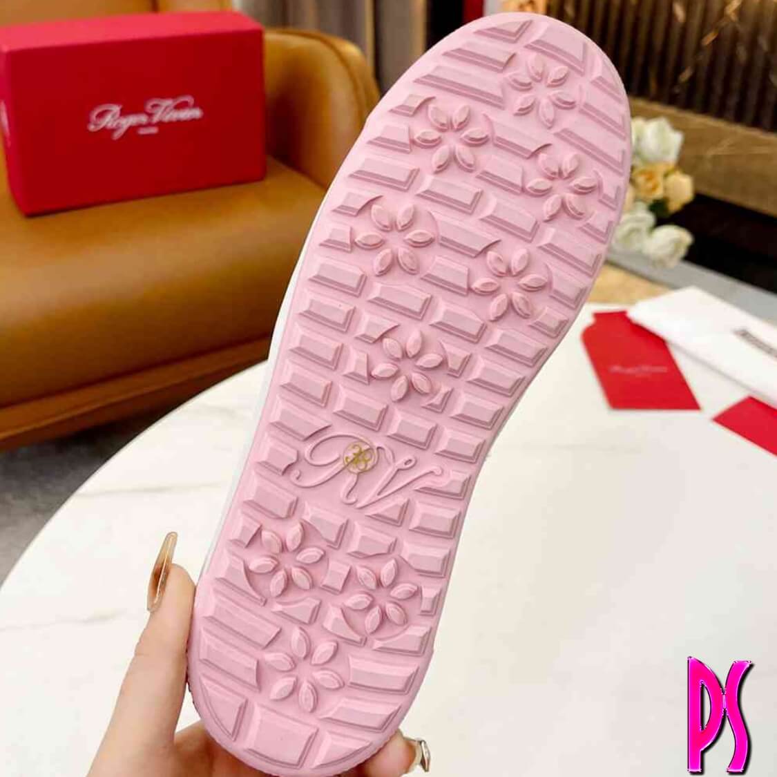 Roger Vivier Embellished Slip-On Sneakers