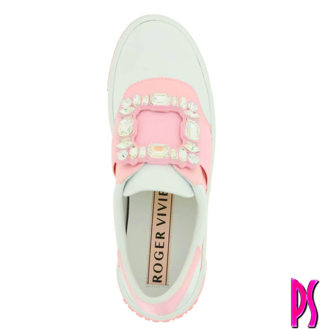 Roger Vivier Embellished Slip-On Sneakers