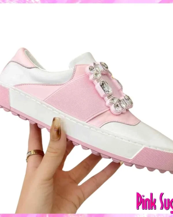 Roger Vivier Embellished Slip-On Sneakers