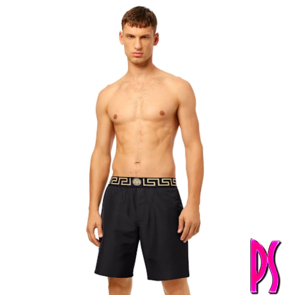 Versace Greca Border Swim Shorts 