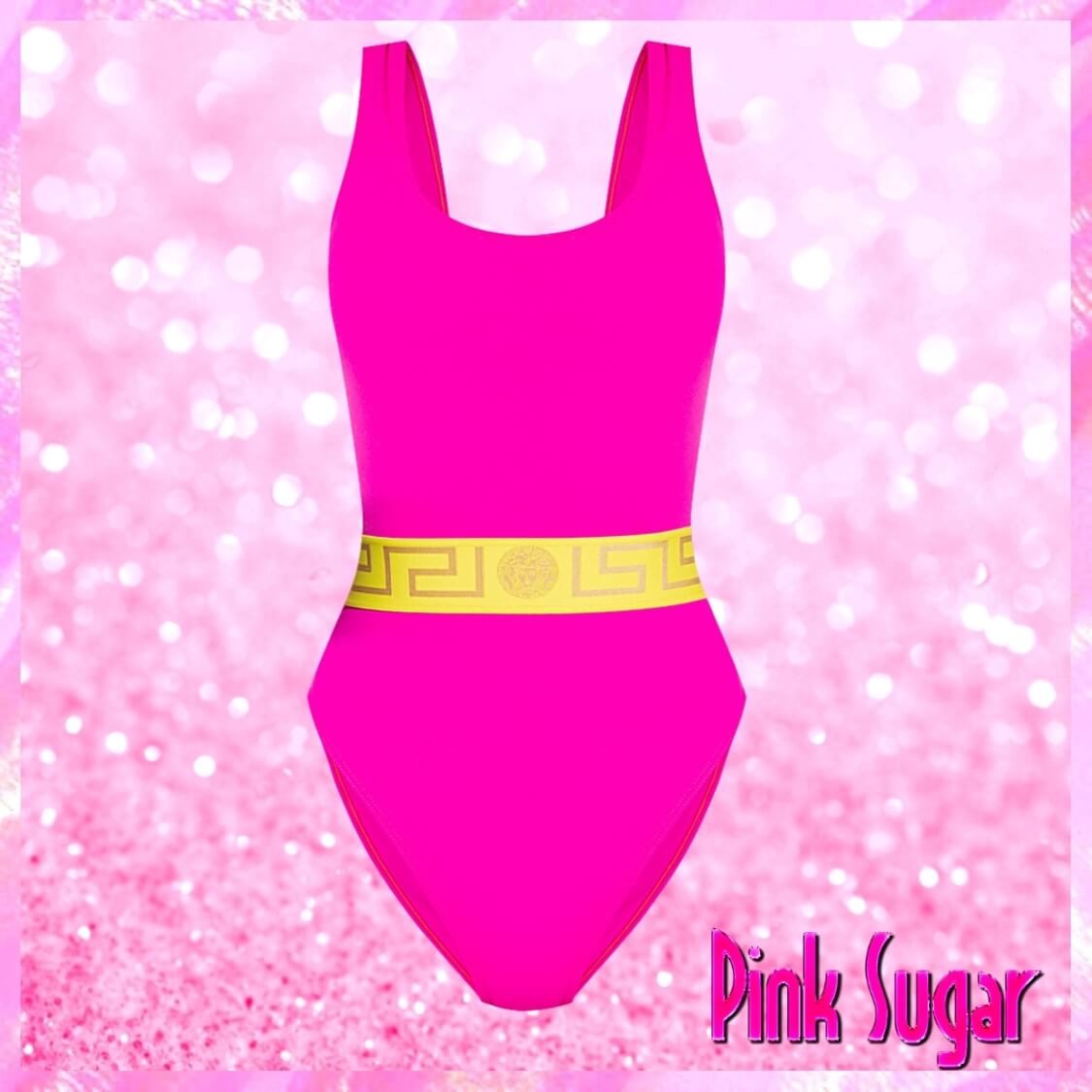 Versace Greca-Waistband Swimsuit