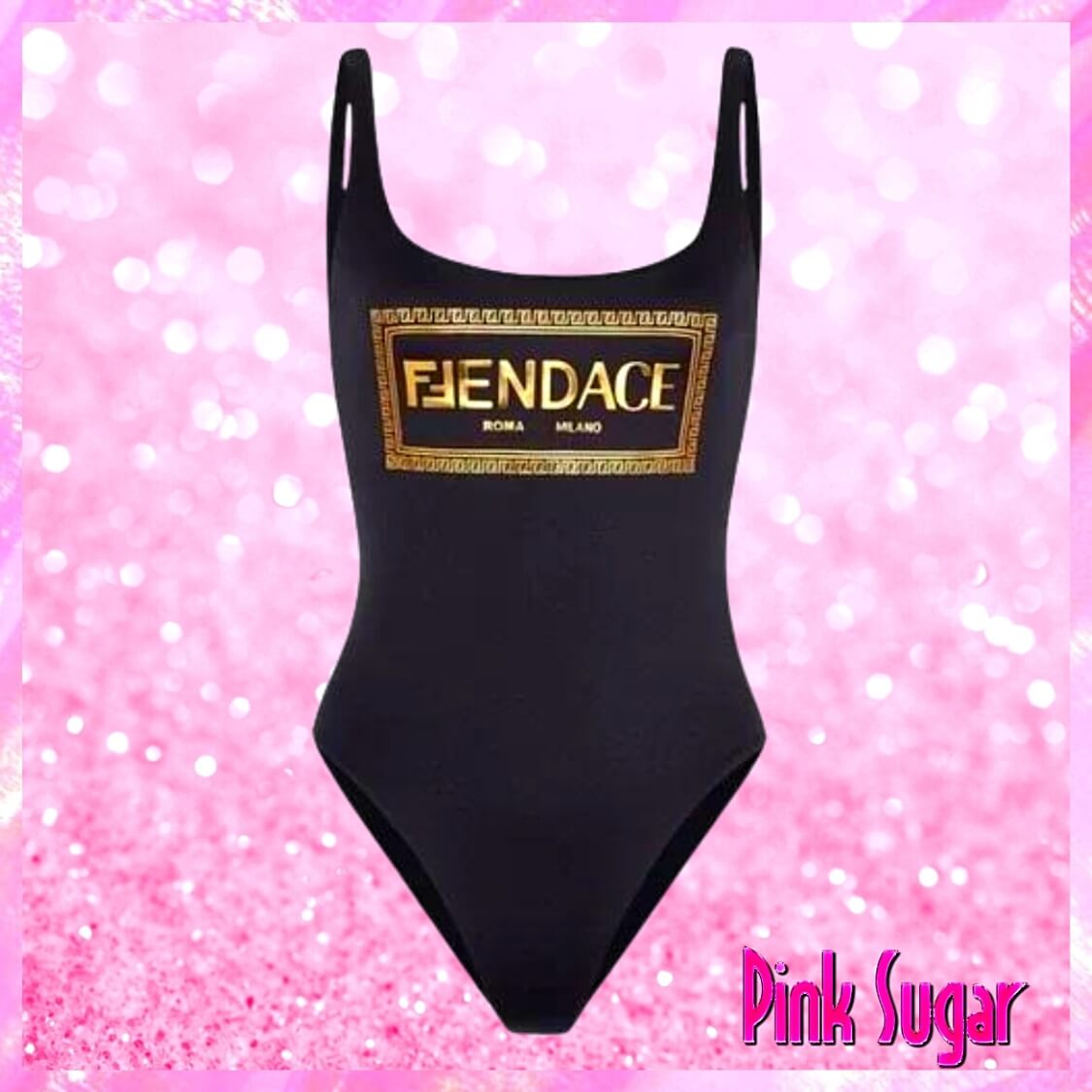 Fendance Gold Logo Swimsuit