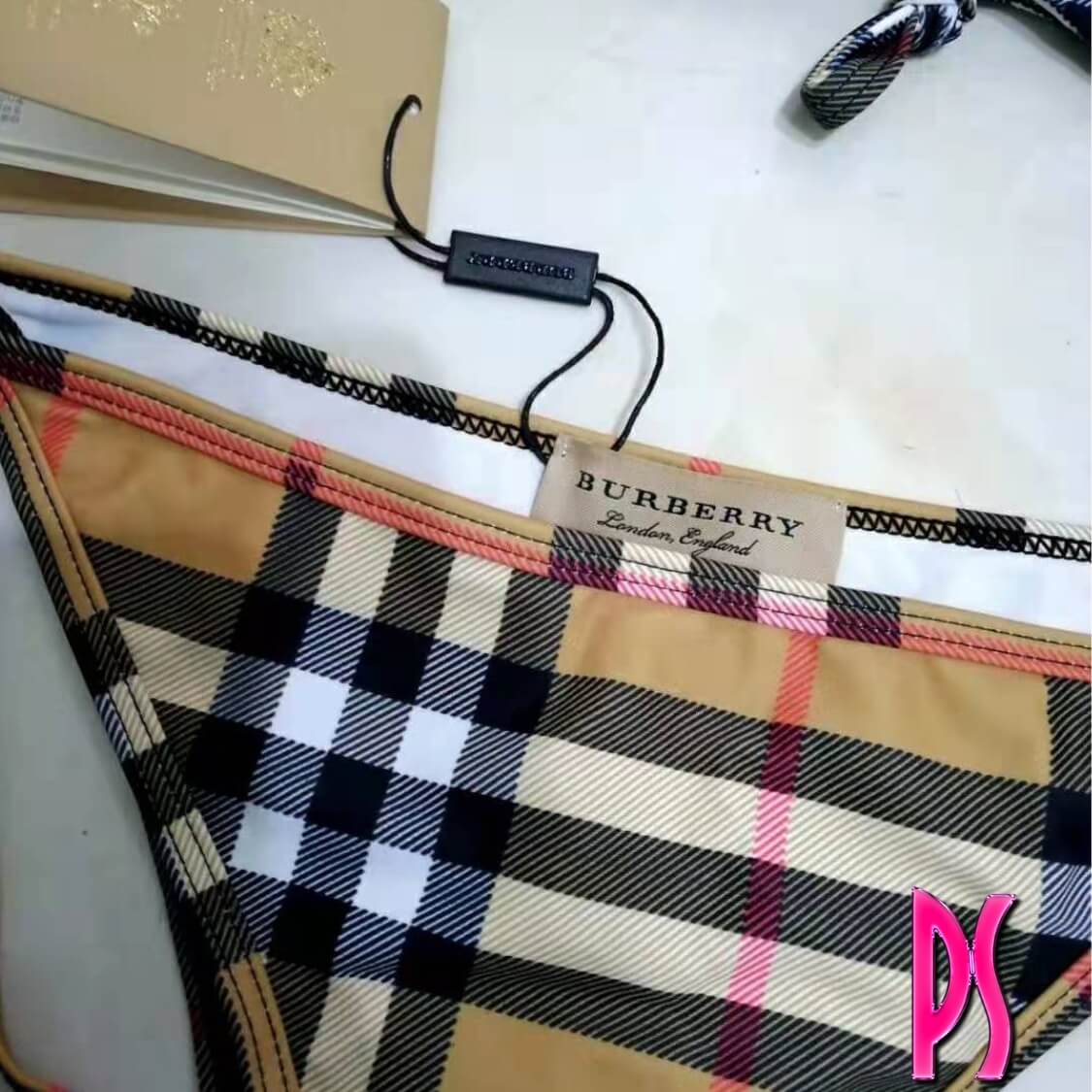 Burberry Delia Checkered Bikini