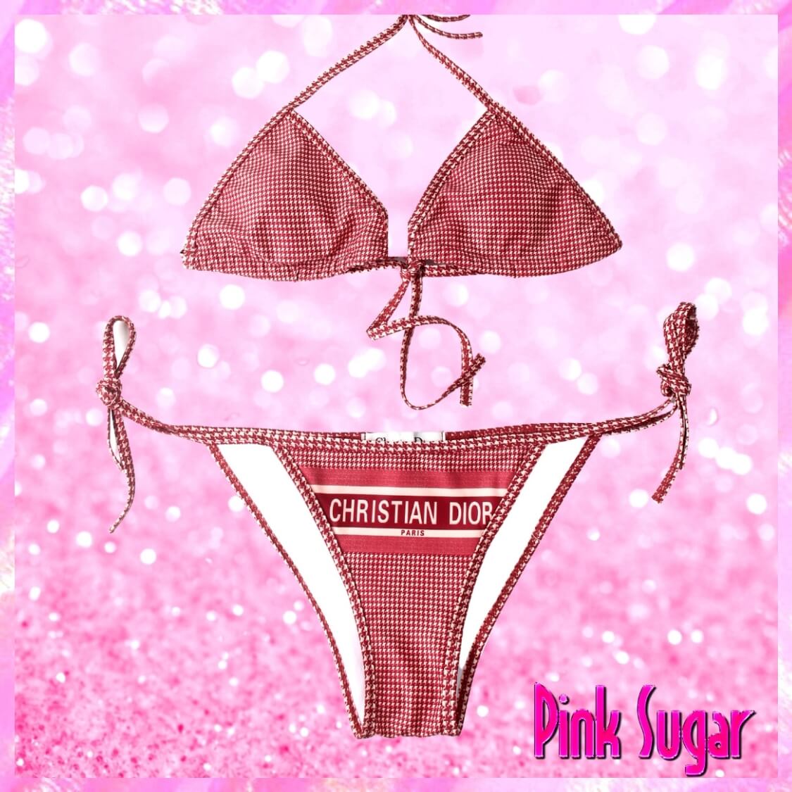 Christian Dior Houndstooth Bikini