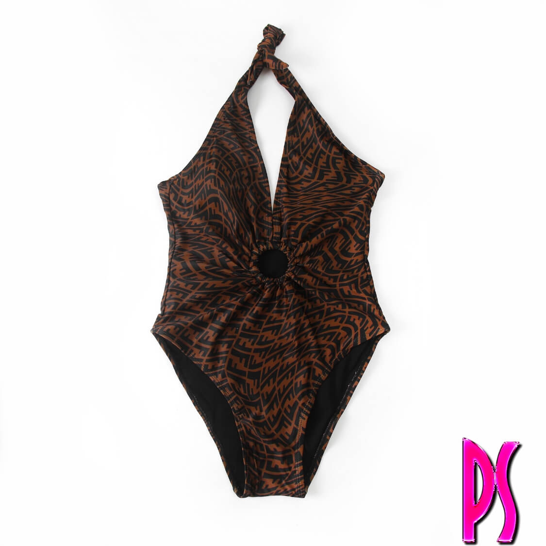 Fendi Swirl FF Print Swimsuit 