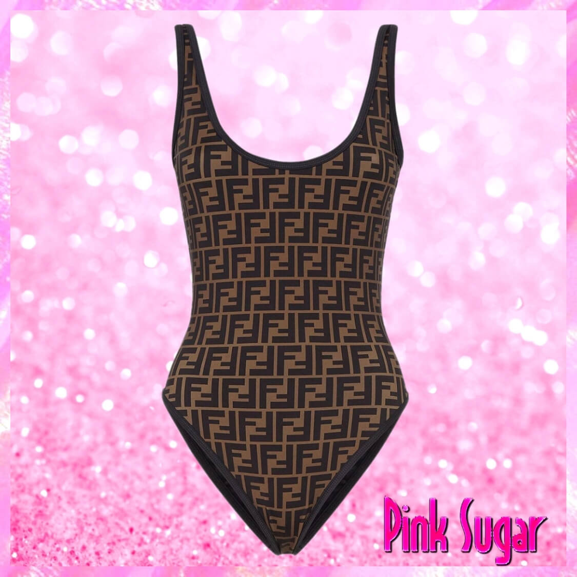 Fendi Black Trim Swimsuit